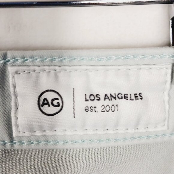 AG, Prima Crop Cigarette Leg, Mint Jeans, Size 28R, Mid Rise, Slim Fit - Picture 2 of 15